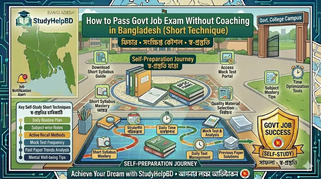 How to Pass Govt Job Exam Without Coaching in Bangladesh